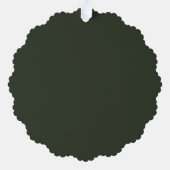 プロフェッショナルビジネスロゴのミニマルなクリスマス オーナメントカード (裏面)