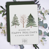 プロフェッショナルビジネスロゴのミニマルなクリスマス シーズンカード