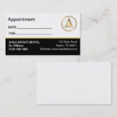 プロフェッショナルビジネスロゴアポイントメントカード 名刺 (正面/裏面)