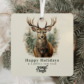 プロフェッショナルビジネスロゴクライアントのギフトクリスマス メタルオーナメント