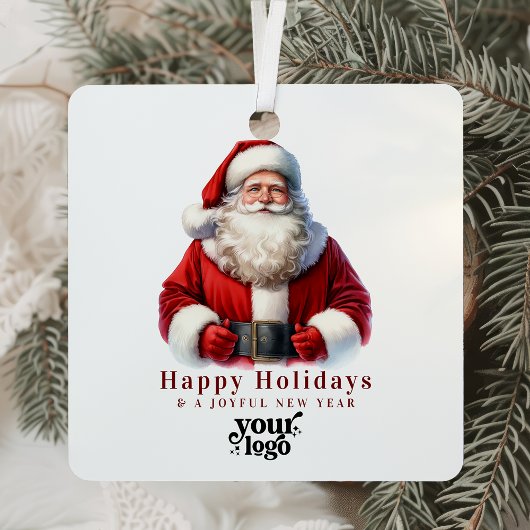 プロフェッショナルビジネスロゴクライアントのギフトクリスマス メタルオーナメント