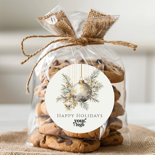 プロフェッショナルビジネスロゴクライアントのギフトクリスマス ラウンドシール