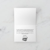 プロフェッショナルビジネスロゴクリスマスフォト折り畳み シーズンカード (内部)