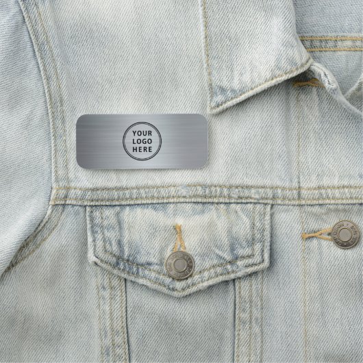 プロフェッショナルビジネスロゴシルバー 名札 (インサイチュ)