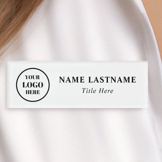 プロフェッショナルビジネスロゴシンプルミニマリスト 名札