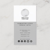 プロフェッショナルビジネスロゴソーシャルメディアQRコード 名刺 (正面)