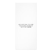 プロフェッショナルビジネスロゴブラック&ホワイトサービス ラックカード (裏面)