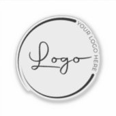 プロフェッショナルビジネスロゴブランドのウォーターボトル シール (正面)