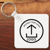 プロフェッショナルビジネスロゴブランドプロモギフトホワイト キーホルダー (正面)