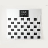 プロフェッショナルビジネスロゴホワイトフェア タペストリー (正面(横))