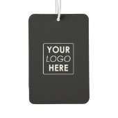 プロフェッショナルビジネスロゴモダンビジネスブラック カーエアーフレッシュナー (裏面)