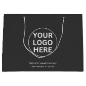 プロフェッショナルビジネスロゴ企業のブランドゲーリー ラージペーパーバッグ (正面)