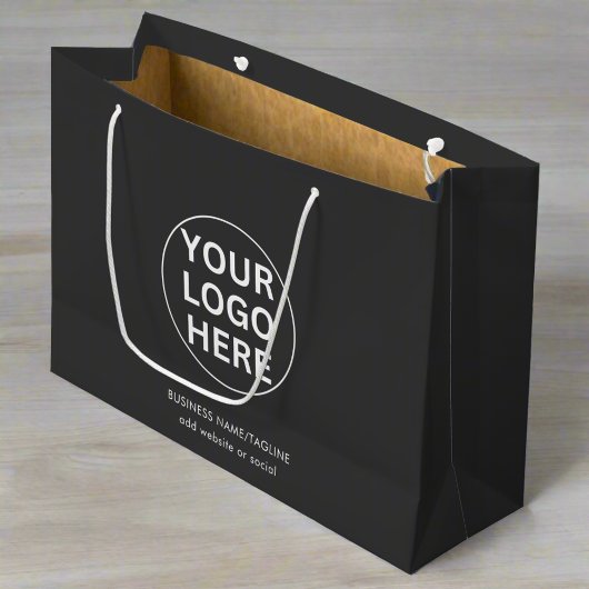 プロフェッショナルビジネスロゴ企業のブランドゲーリー ラージペーパーバッグ