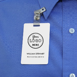 プロフェッショナルビジネスロゴ会社の従業員スタッフ バッジ