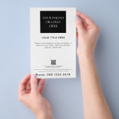 プロフェッショナルビジネスロゴ写真プロモーション チラシ (ハンドル)