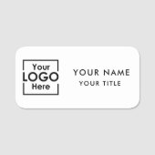 プロフェッショナルビジネスロゴ従業員スタッフ名 名札 (正面)