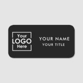 プロフェッショナルビジネスロゴ従業員スタッフ名 名札 (正面)