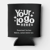 プロフェッショナルビジネスロゴ文字トレンディーQRコード 缶クーラー (正面)