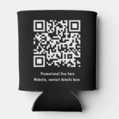 プロフェッショナルビジネスロゴ文字トレンディーQRコード 缶クーラー (裏面)
