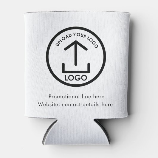 プロフェッショナルビジネスロゴ文字プロモーションQRコード 缶クーラー (正面)