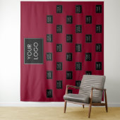 プロフェッショナルビジネスロゴBurgundy Fair Backdrop タペストリー (インサイチュ)
