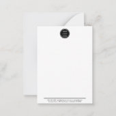 プロフェッショナルビジネスロゴl会社写真 ノートカード (正面)