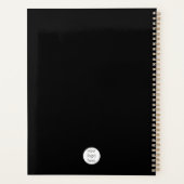 プロフェッショナルビジネスロゴQRコードと文字 プランナー手帳 (裏面)