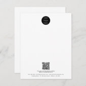 プロフェッショナルビジネスロゴQRコードプロモーション ノートカード (正面/裏面)