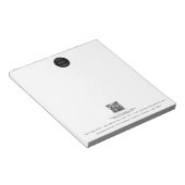 プロフェッショナルビジネスロゴQRコードプロモーション ノートパッド (アングル)