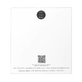 プロフェッショナルビジネスロゴQRコードプロモーション ノートパッド (正面)