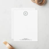 プロフェッショナルビジネスロゴQRコード ノートカード (正面/裏面インサイチュ)