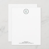 プロフェッショナルビジネスロゴQRコード ノートカード (正面/裏面)