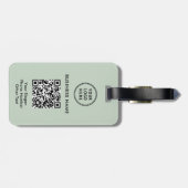 プロフェッショナルビジネスロゴQRコード ラゲッジタグ (裏面横)
