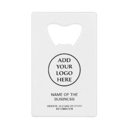 プロフェッショナルビジネス企業の会社のロゴ クレジットカード栓抜き