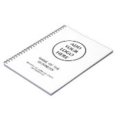 プロフェッショナルビジネス企業の会社のロゴ ノートブック (左側)