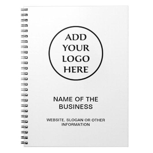 プロフェッショナルビジネス企業の会社のロゴ ノートブック (正面)