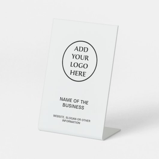 プロフェッショナルビジネス企業の会社のロゴ 台座サイン (正面)