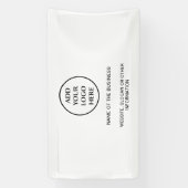 プロフェッショナルビジネス企業の会社のロゴ 横断幕 (縦)