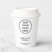 プロフェッショナルビジネス企業の会社のロゴ 紙コップ (正面)