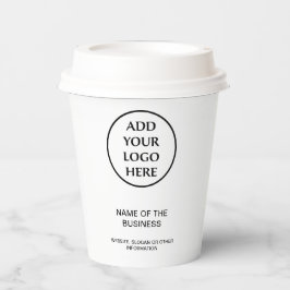 プロフェッショナルビジネス企業の会社のロゴ 紙コップ