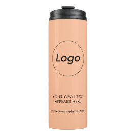 プロフェッショナルビジネス企業の会社ロゴピーチ タンブラー