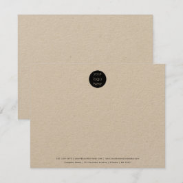 プロフェッショナルビジネス会社ロゴ素朴クラフト ノートカード