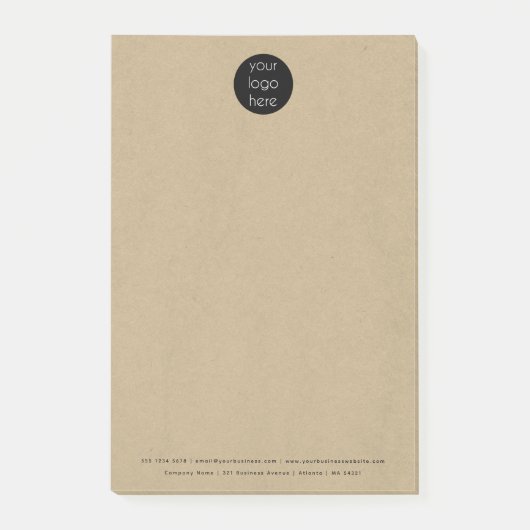 プロフェッショナルビジネス会社ロゴ素朴クラフト ポストイット (正面)