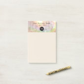 プロフェッショナルビジネス向けニュートラルカラーロゴ4 x 6 ポストイット (デスク上)