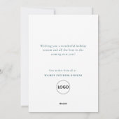 プロフェッショナルビジネス季節のごあいさつクリスマス シーズンカード (裏面)