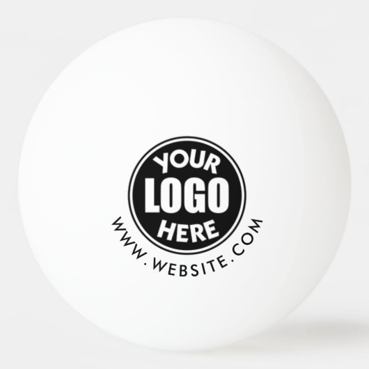 プロフェッショナルビジネスQRコードロゴミニマルシンプル 卓球ボール (裏面)