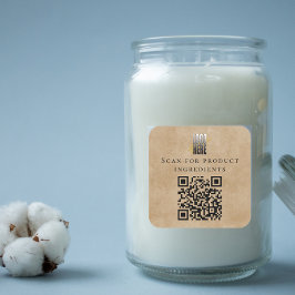 プロフェッショナルビジネスQRコードロゴ原料リスト スクエアシール