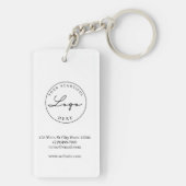 プロフェッショナルビジネスQRコードロゴ キーホルダー (裏面)