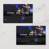 プロフェッショナルビデオ制作会社サービス 名刺 (正面/裏面)