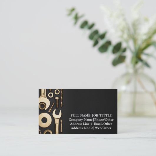 プロフェッショナルビルダーエンジニアリング大工ツール 名刺 (スタンド正面)